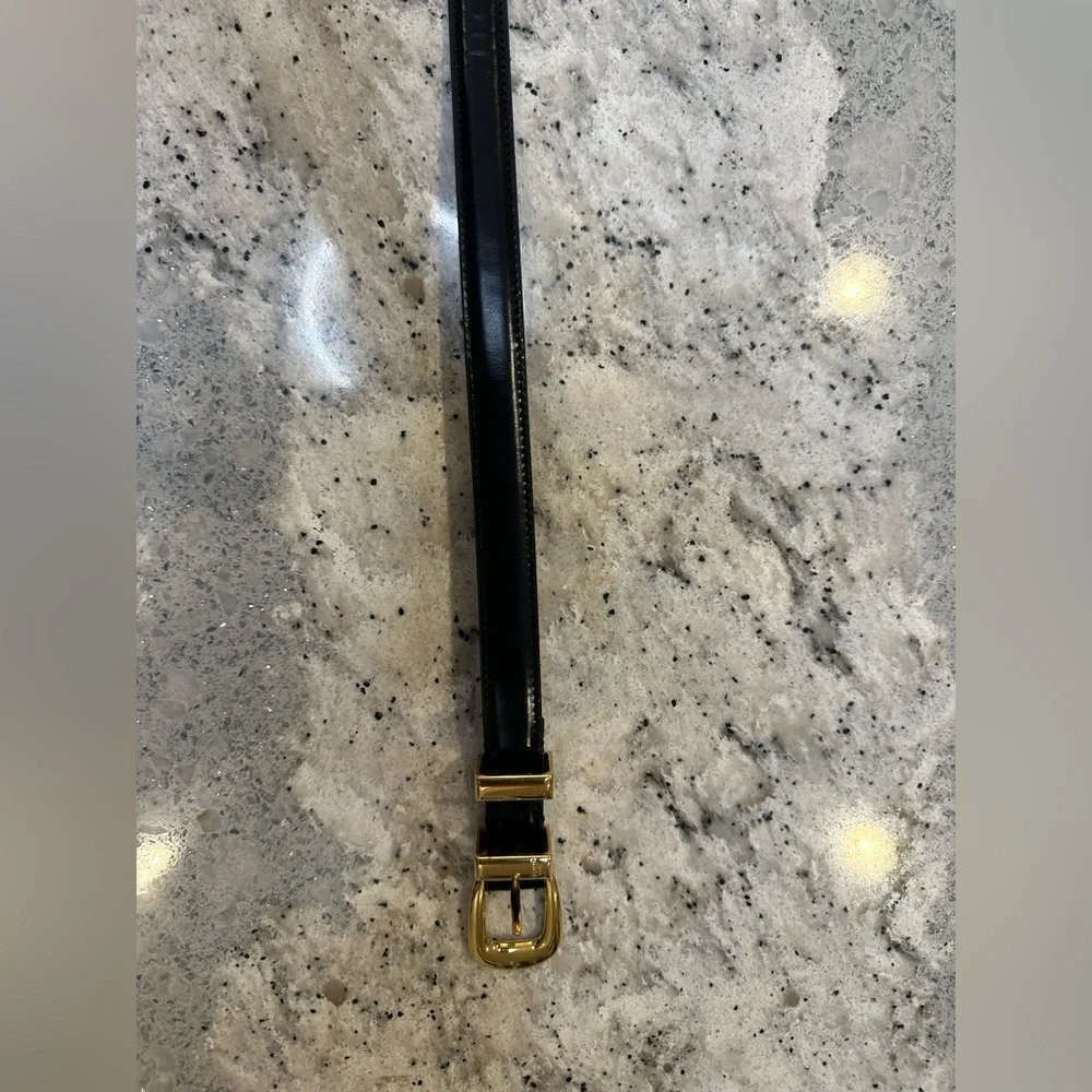 Celine SMALL 18MM WESTERN BELT IN TAURILLON LEATHER Size 70